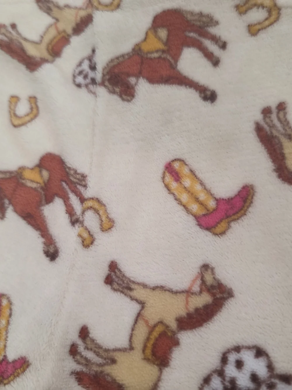 Girls Western Horse Fleece Pajama Pants Large (10/12)